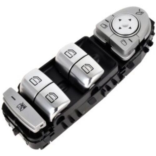ΔΙΑΚΟΠΤΗΣ ΗΛΕΚΤΡΙΚΩΝ ΠΑΡΑΘΥΡΩΝ MERCEDES S-CLASS W222 ’13-/ E-CLASS W213 ΑΣΗΜΙ ΠΛΗΚΤΡΑ/ ΜΑΥΡΗ / ΛΕΥΚΟ ΦΩΣ 4ΠΛΟΣ| 3PIN